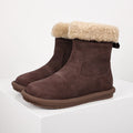 UGG Curly Shearling Cuff Snow Boot – Mahogany Suede | Warm-Lined Women's Winter Boot
