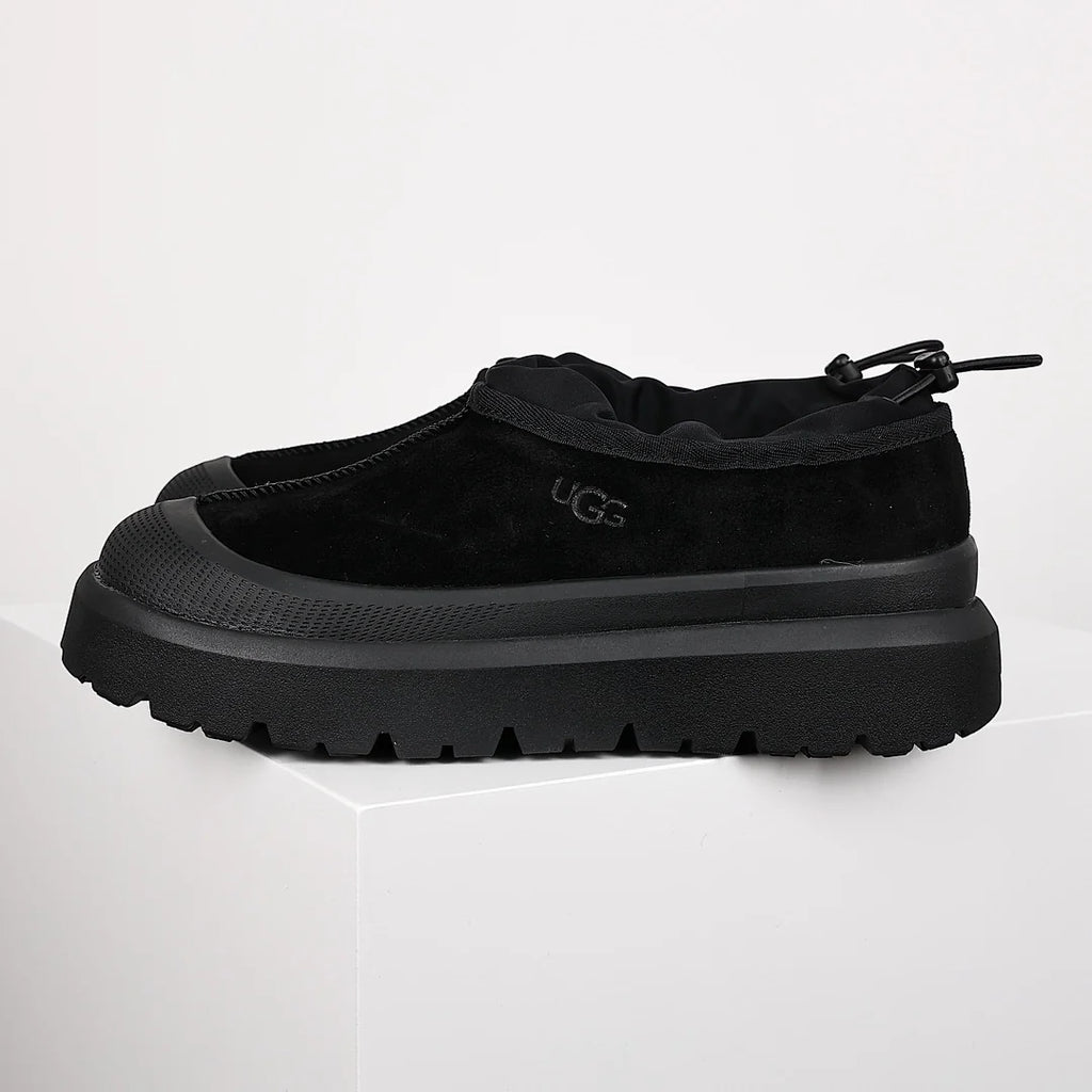 UGG Tasman Platform Slip-On – Black | 4cm Platform Unisex Sneaker Mule