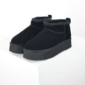 UGG Classic Ultra Mini Platform Boot – Black | All-Black Shearling-Lined Women's Platform Ankle Boot