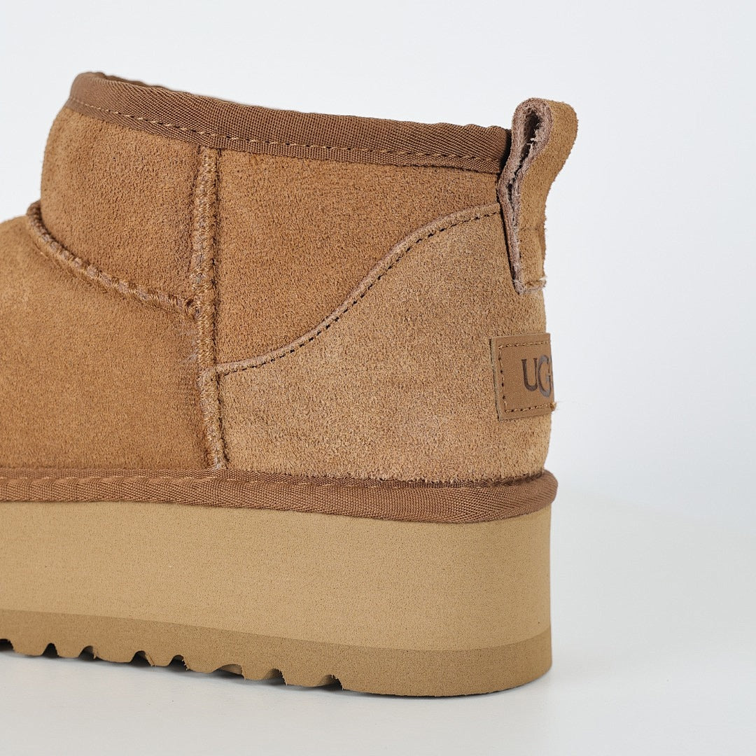 UGG Platform Short Snow Boots – Warm-Lined Women's Winter Boots | Chunky Platform Sole