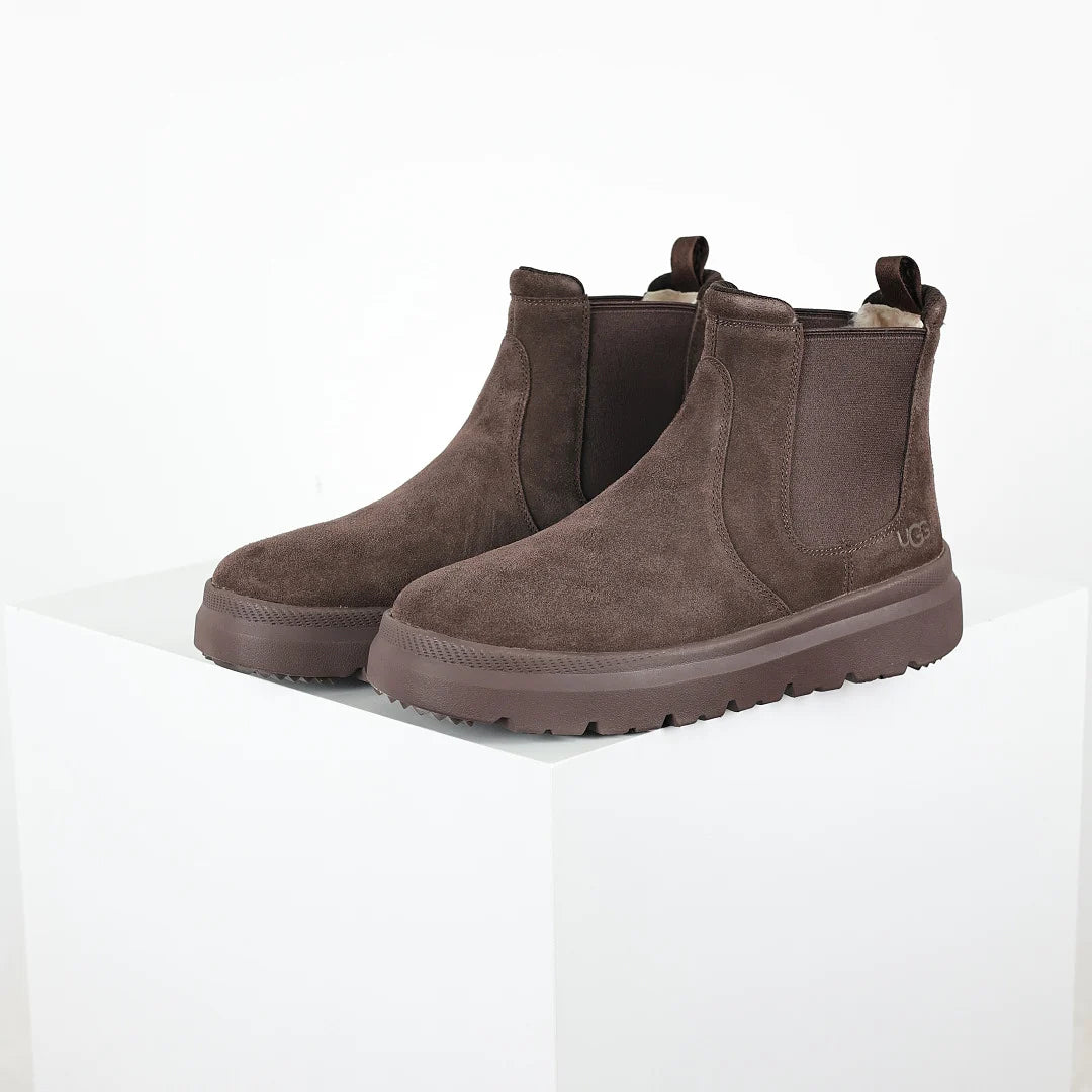 UGG Chelsea Boot – Espresso Suede | Warm-Lined Men's Ankle Boot with Chunky Sole