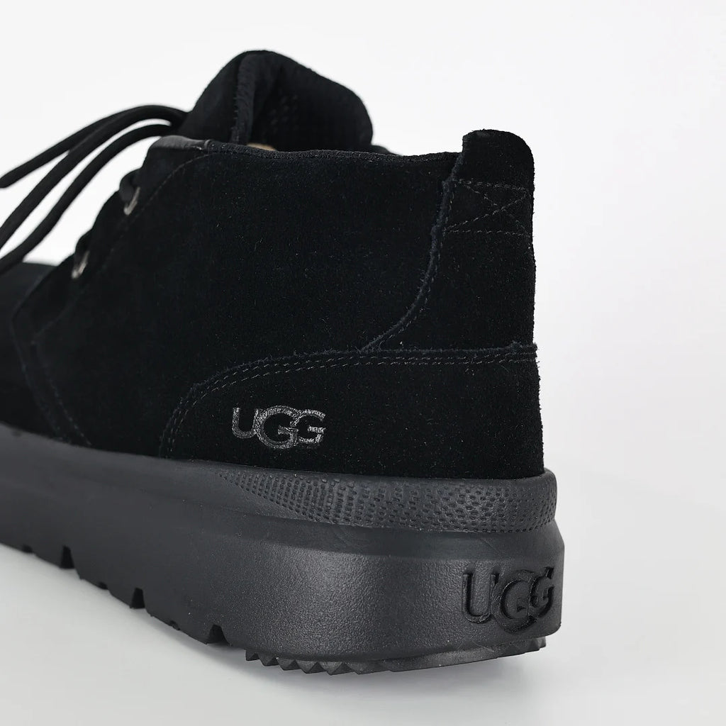 UGG Burleigh Chukka Boot – Black | Warm-Lined Men's Lace-Up Suede Winter Boot