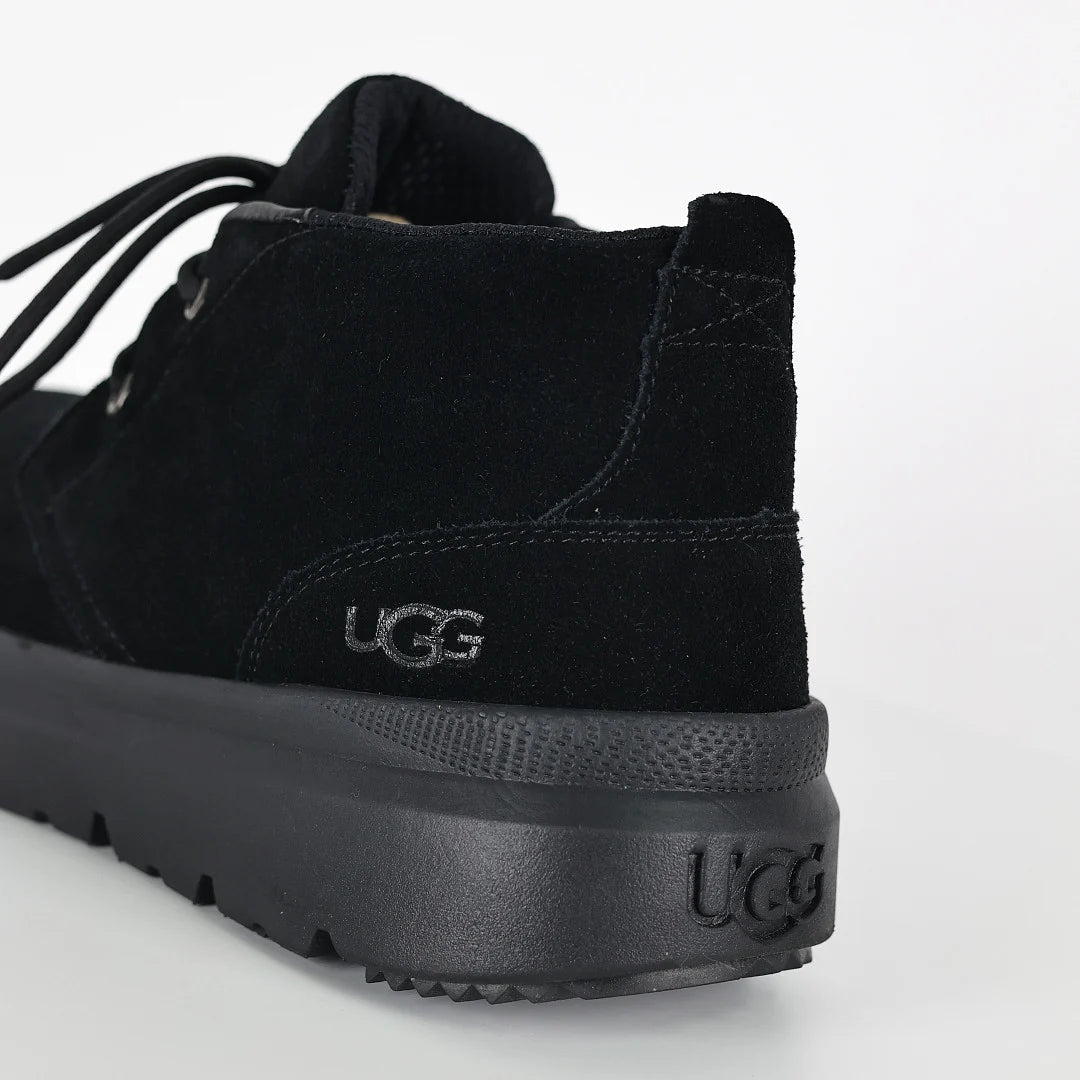 UGG Burleigh Chukka Boot – Black | Warm-Lined Men's Lace-Up Suede Winter Boot