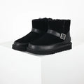 UGG Classic Mini Buckle Boot – Black | Shearling-Lined Women's Ankle Boot