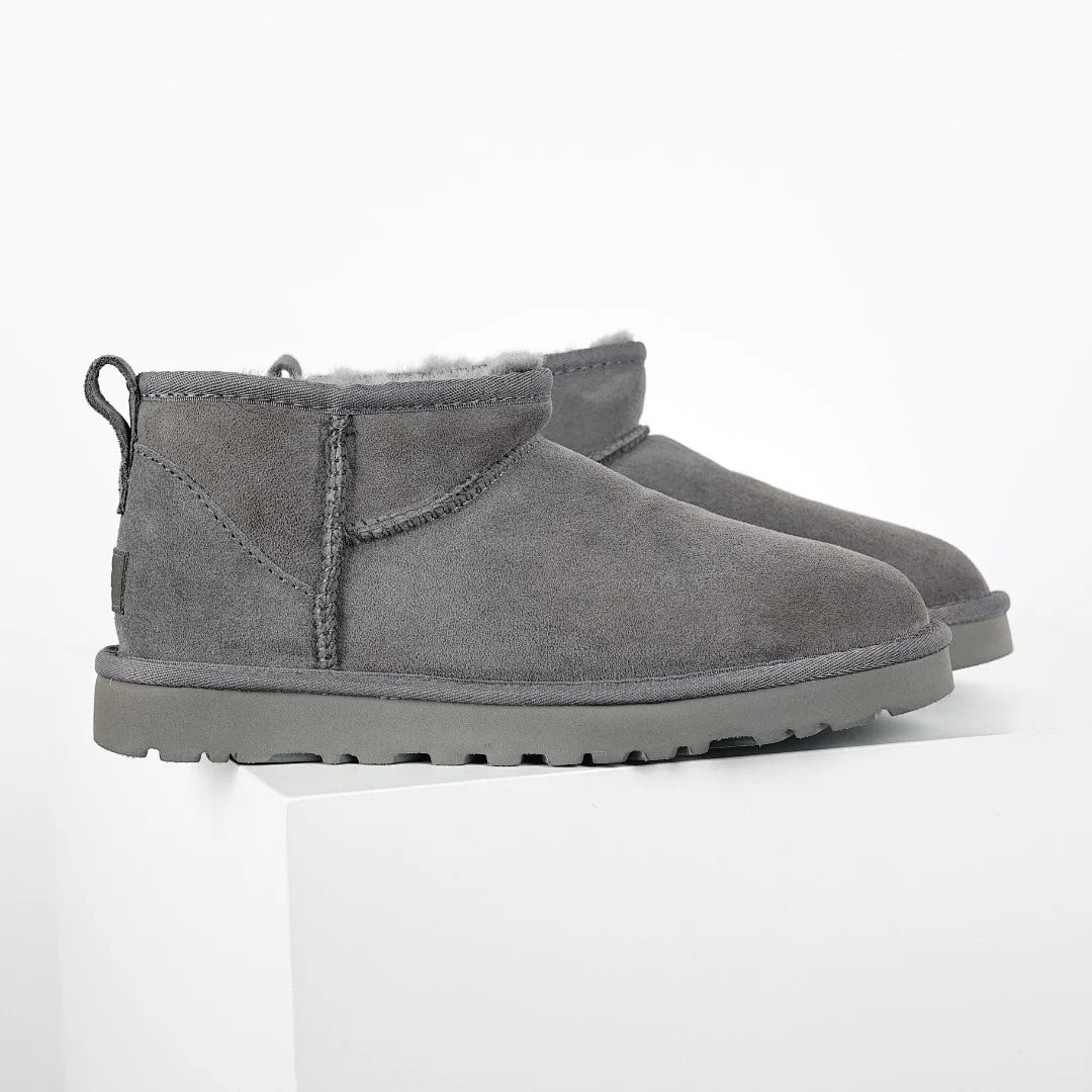 UGG Classic Ultra Mini Boot – Grey | Shearling-Lined Women's Ankle Boot
