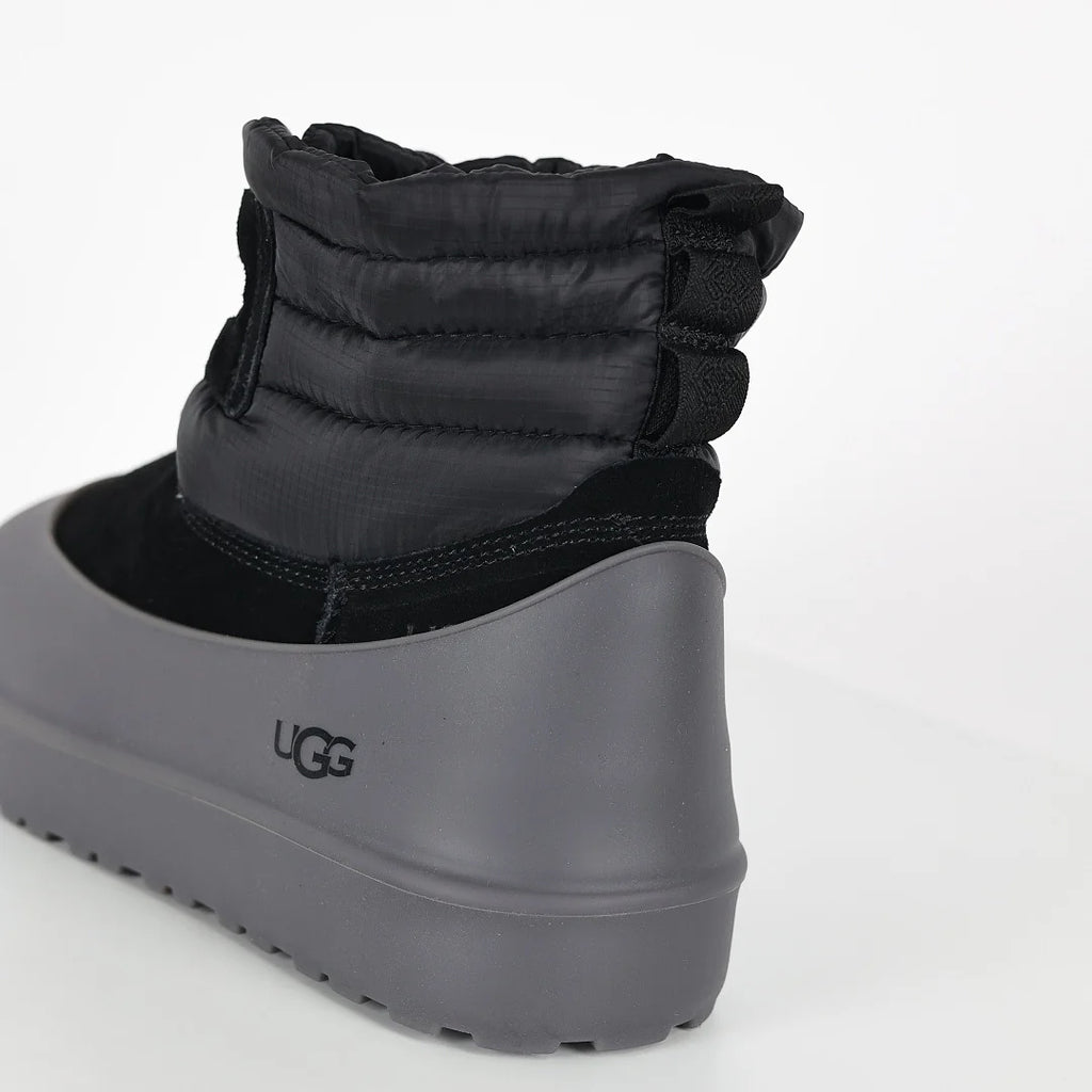 UGG Mini Lace-Up Weather Boot – Black | Warm-Lined Unisex Winter Boot with Shell Toe