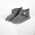 UGG Neumel Snapback Boot – Grey | Hook-and-Loop Strap Men's Chukka with Shearling Lining