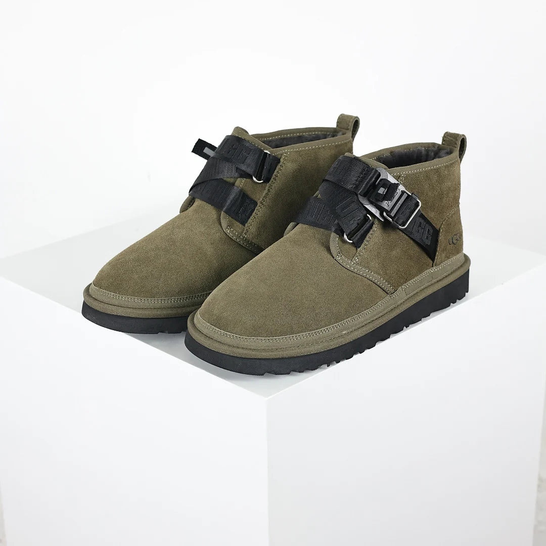 UGG Platform Short Snow Boot – Chunky Sole, Warm-Lined Men's Winter Boot