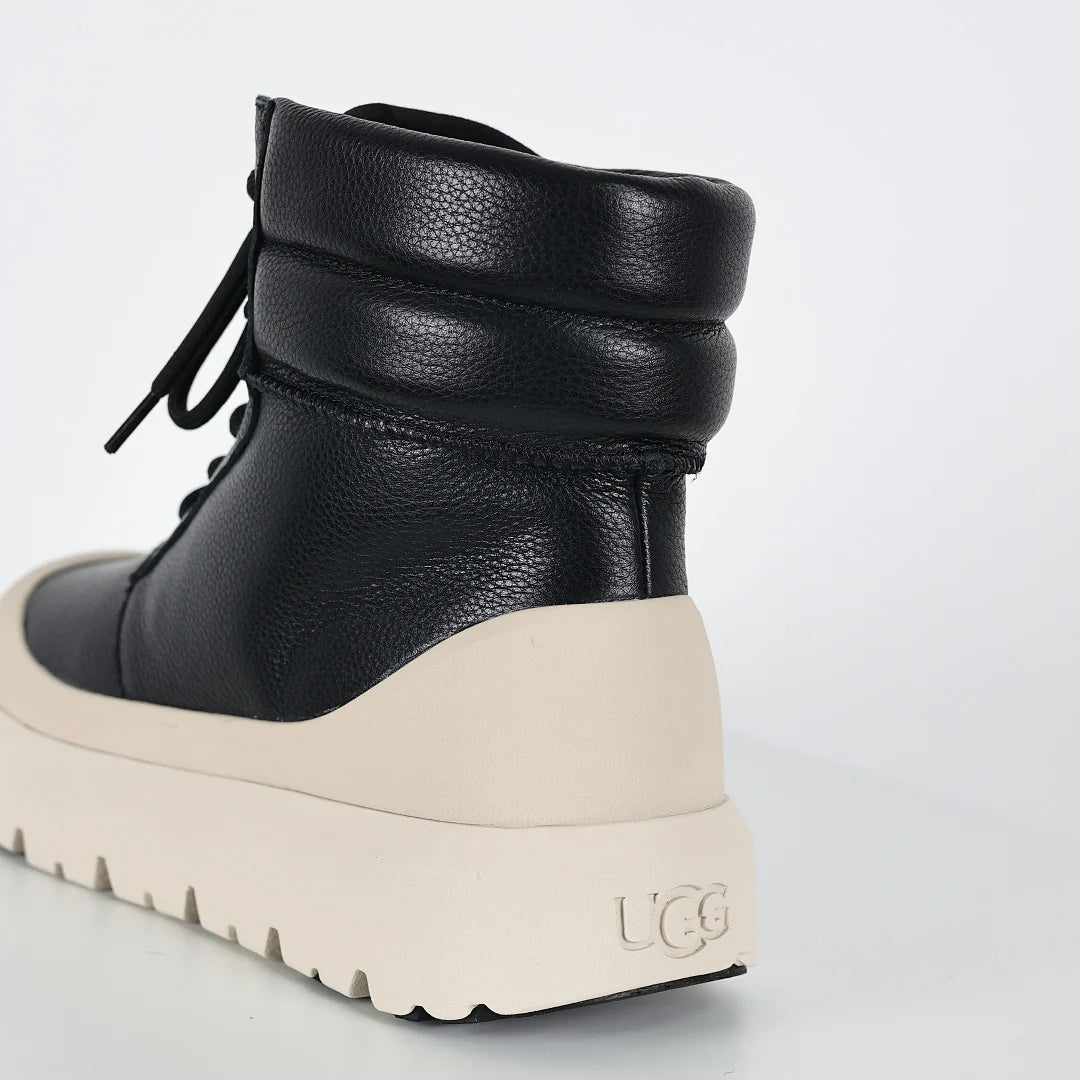 UGG Neumel Weather Hybrid Men's Lace-Up Boot – Black & Cream