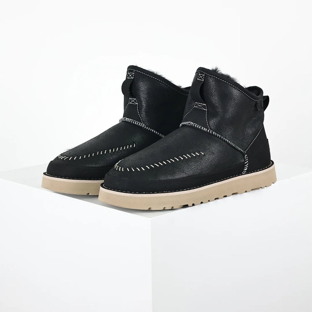 UGG Platform Short Snow Boot – Chunky Sole, Warm-Lined Men's Winter Boot