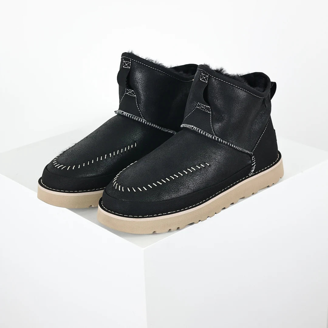 UGG Platform Short Snow Boot – Chunky Sole, Warm-Lined Men's Winter Boot