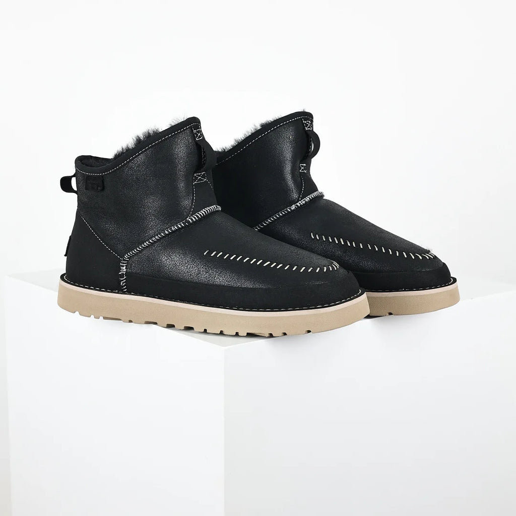 UGG Platform Short Snow Boot – Chunky Sole, Warm-Lined Men's Winter Boot