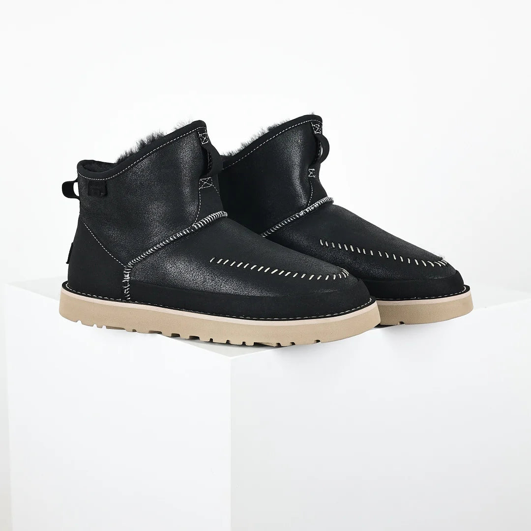 UGG Platform Short Snow Boot – Chunky Sole, Warm-Lined Men's Winter Boot