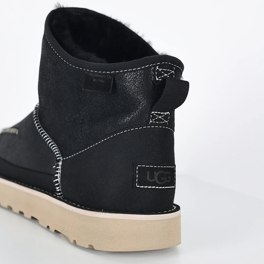 UGG Platform Short Snow Boot – Chunky Sole, Warm-Lined Men's Winter Boot