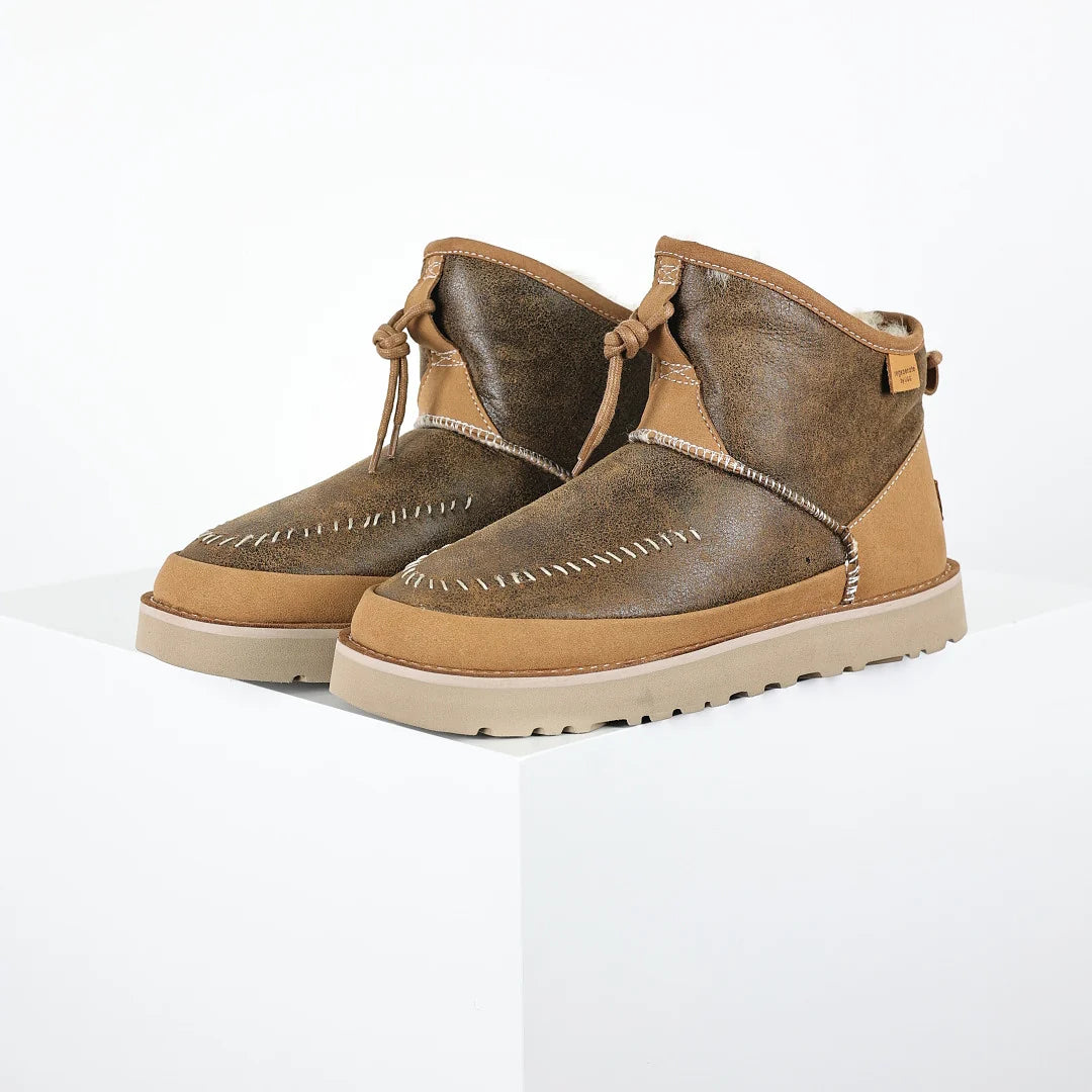 UGG Platform Short Snow Boot – Chunky Sole, Warm-Lined Men's Winter Boot