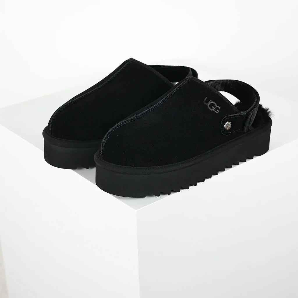 UGG Tazz Platform Mule Slipper – Chunky Sole, Warm-Lined Women's Slip-On