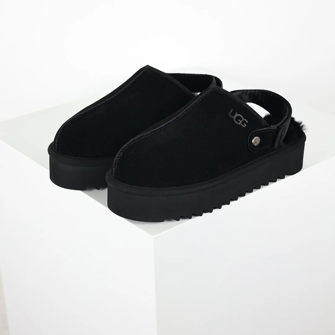 UGG Tazz Platform Mule Slipper – Chunky Sole, Warm-Lined Women's Slip-On