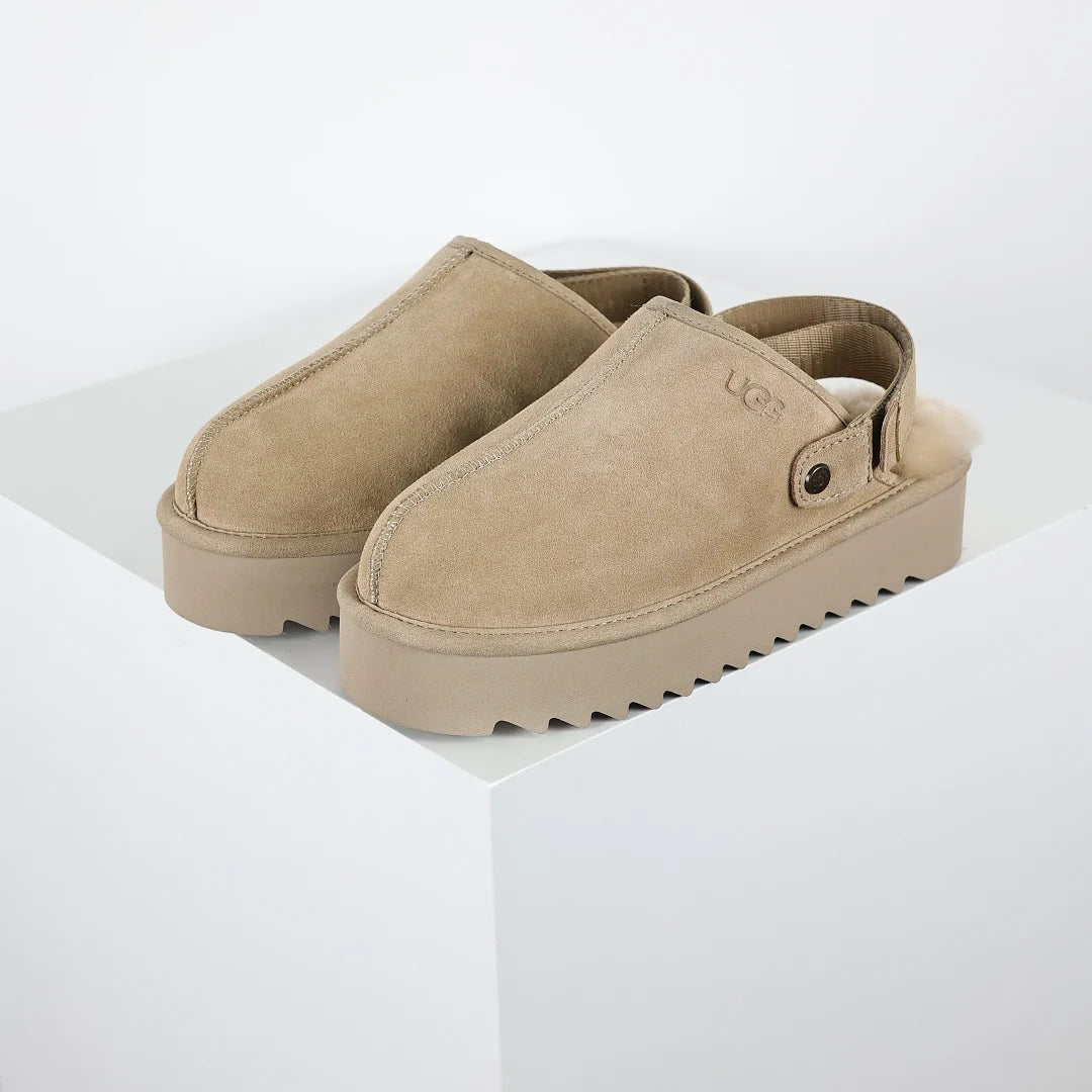 UGG Tazz Platform Mule Slipper – Chunky Sole, Warm-Lined Women's Slip-On