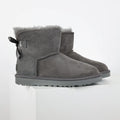 UGG Mini Bailey Button Boot – Grey | Tonal Button-Back Women's Shearling Ankle Boot