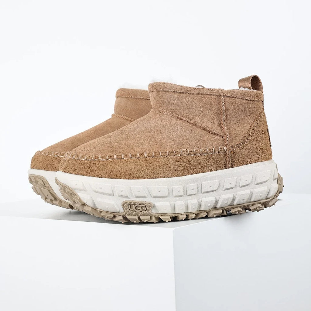 UGG Moc-Toe Platform Mini Boot – Chestnut | 5cm Chunky Sole Women's Shearling Boot