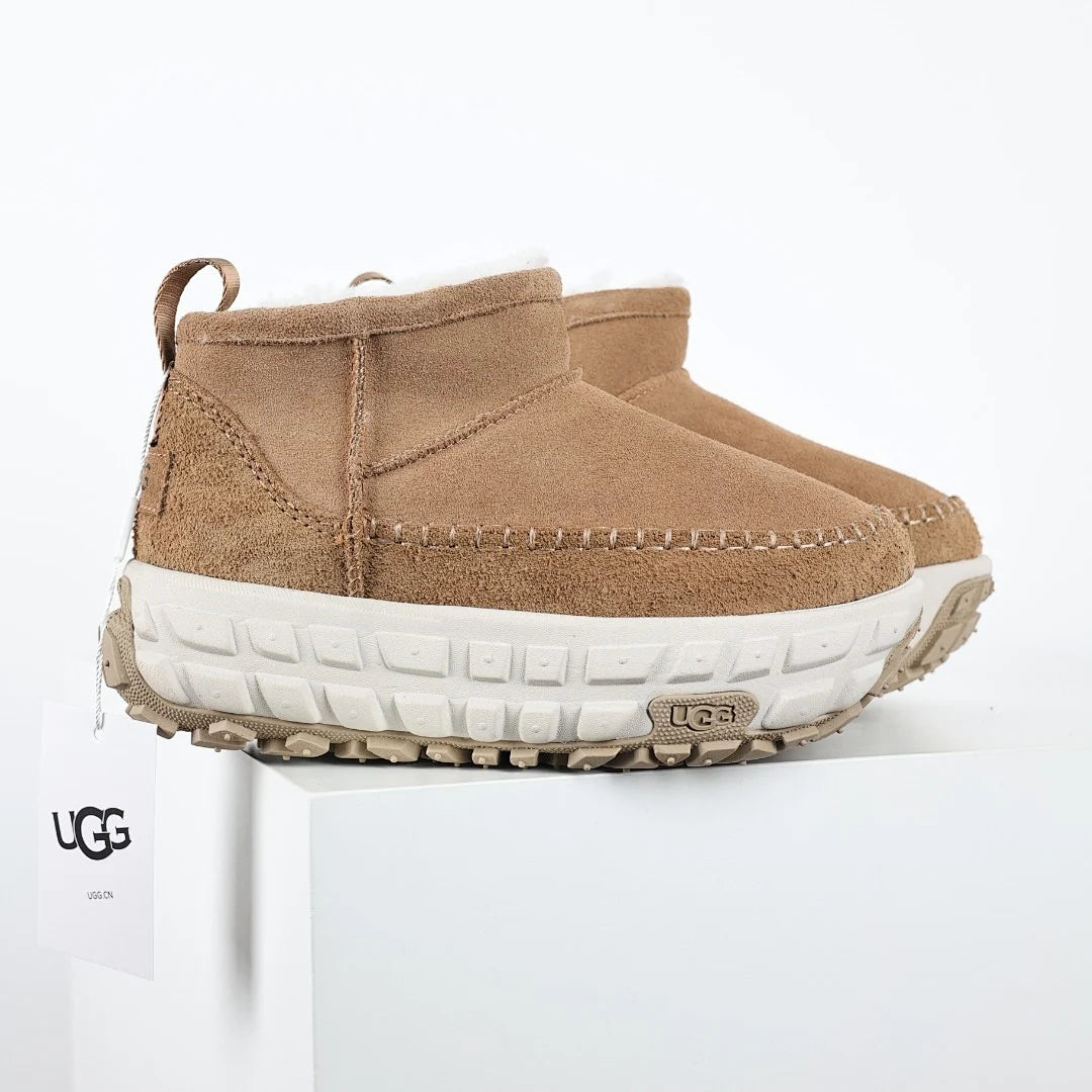 UGG Moc-Toe Platform Mini Boot – Chestnut | 5cm Chunky Sole Women's Shearling Boot
