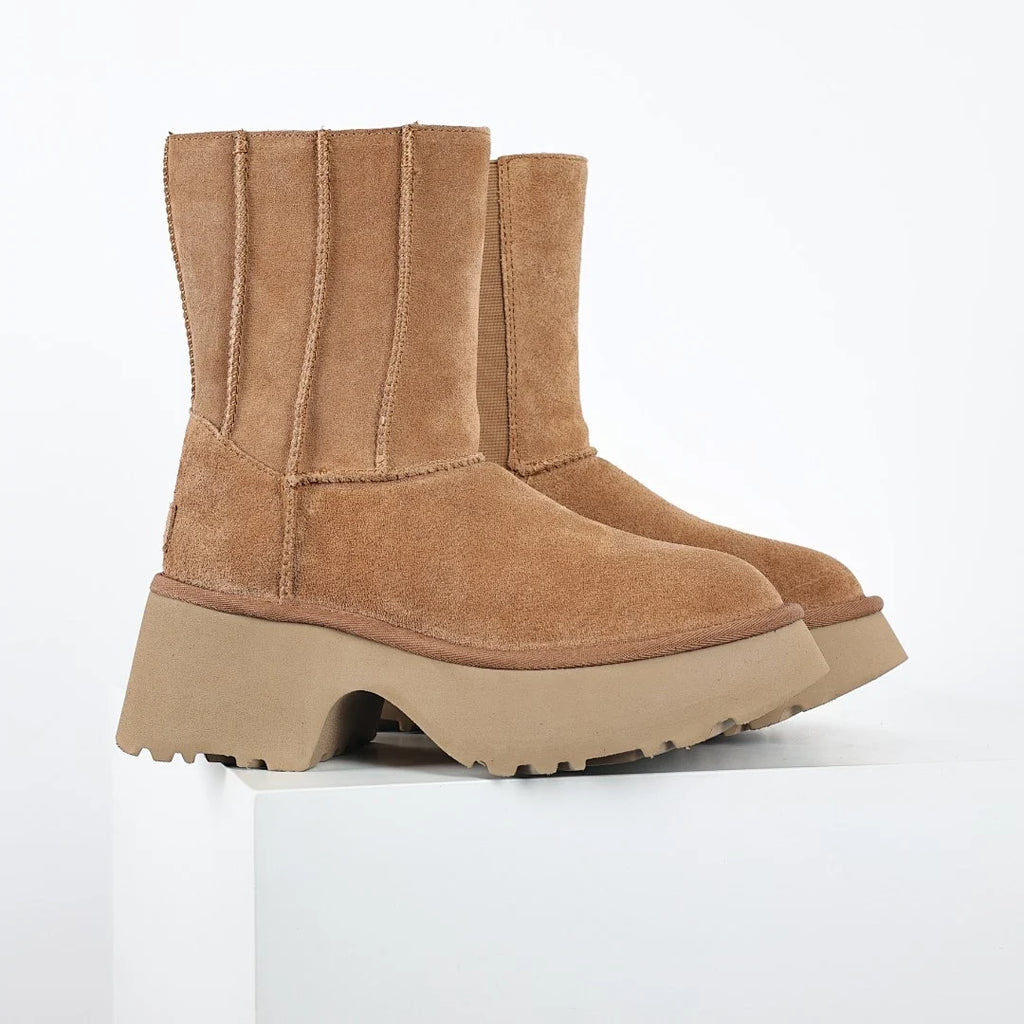 UGG Neumel Platform Chelsea Boot – Chestnut | Twin-Gusset Rough-Out Women's Platform Boot