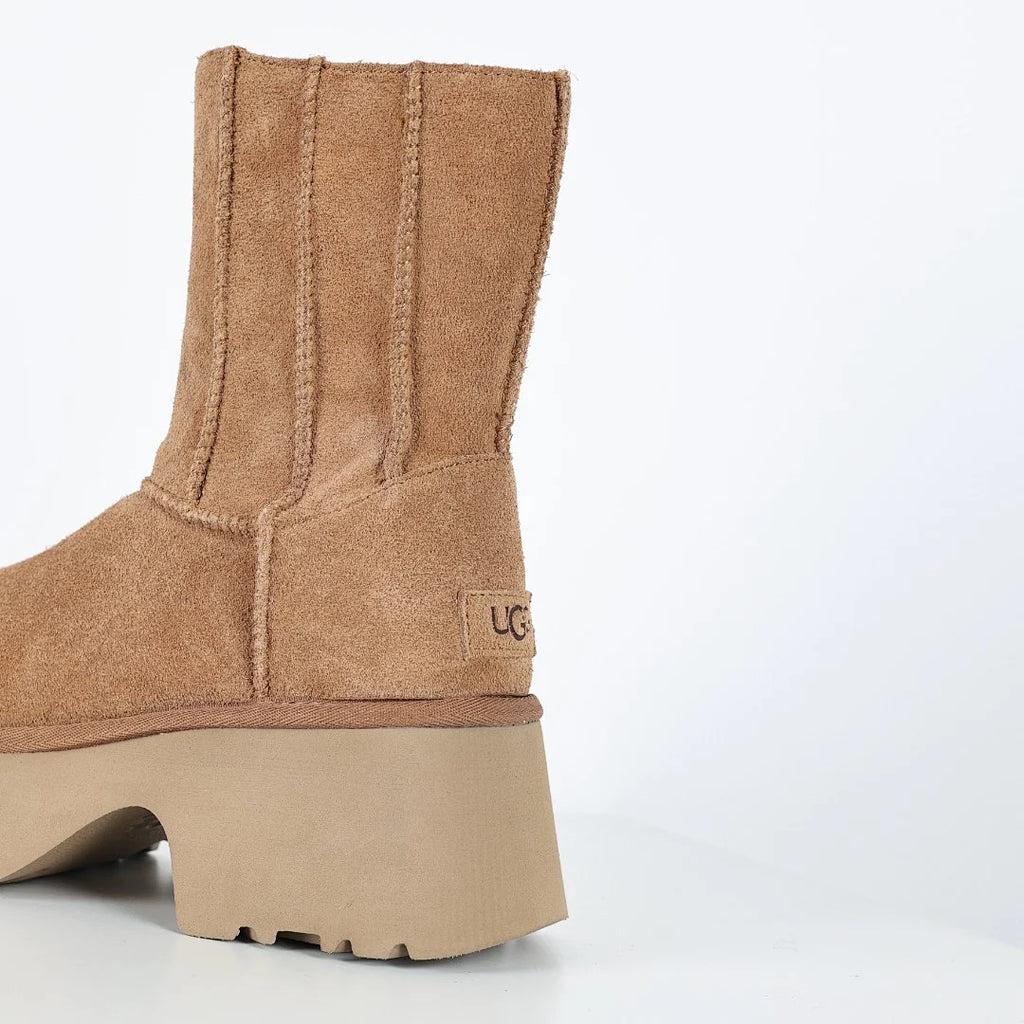 UGG Neumel Platform Chelsea Boot – Chestnut | Twin-Gusset Rough-Out Women's Platform Boot
