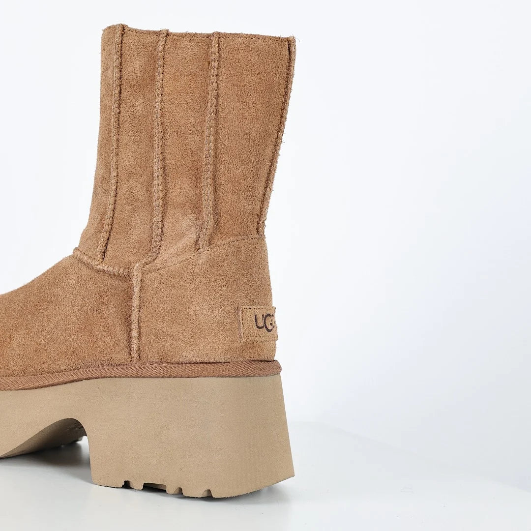 UGG Neumel Platform Chelsea Boot – Chestnut | Twin-Gusset Rough-Out Women's Platform Boot