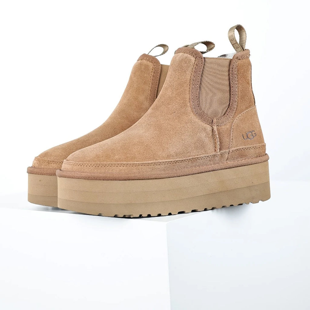 UGG Platform Chelsea Boot – Sand | 5cm Platform Women's Suede Slip-On Boot