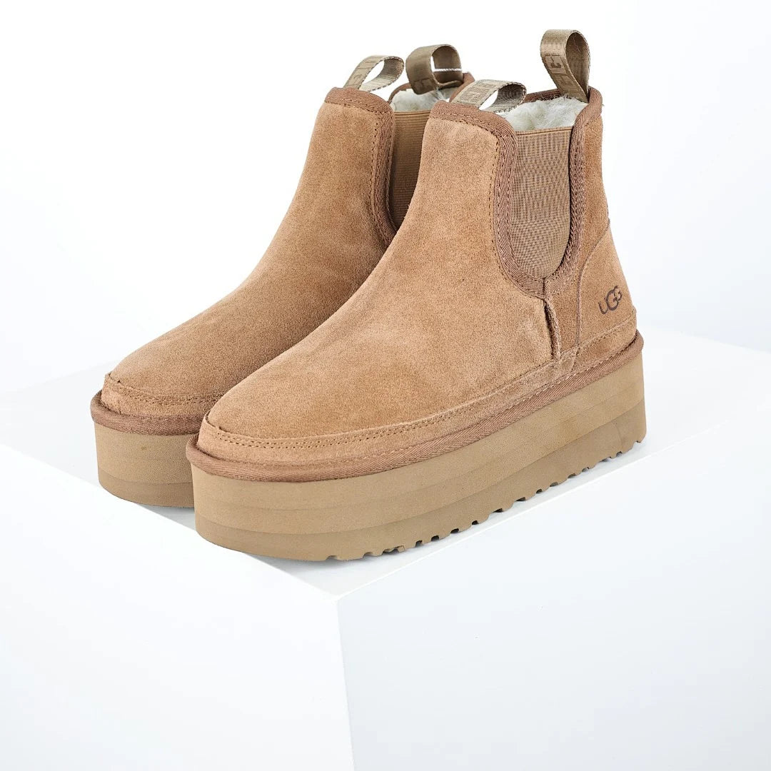 UGG Platform Chelsea Boot – Sand | 5cm Platform Women's Suede Slip-On Boot