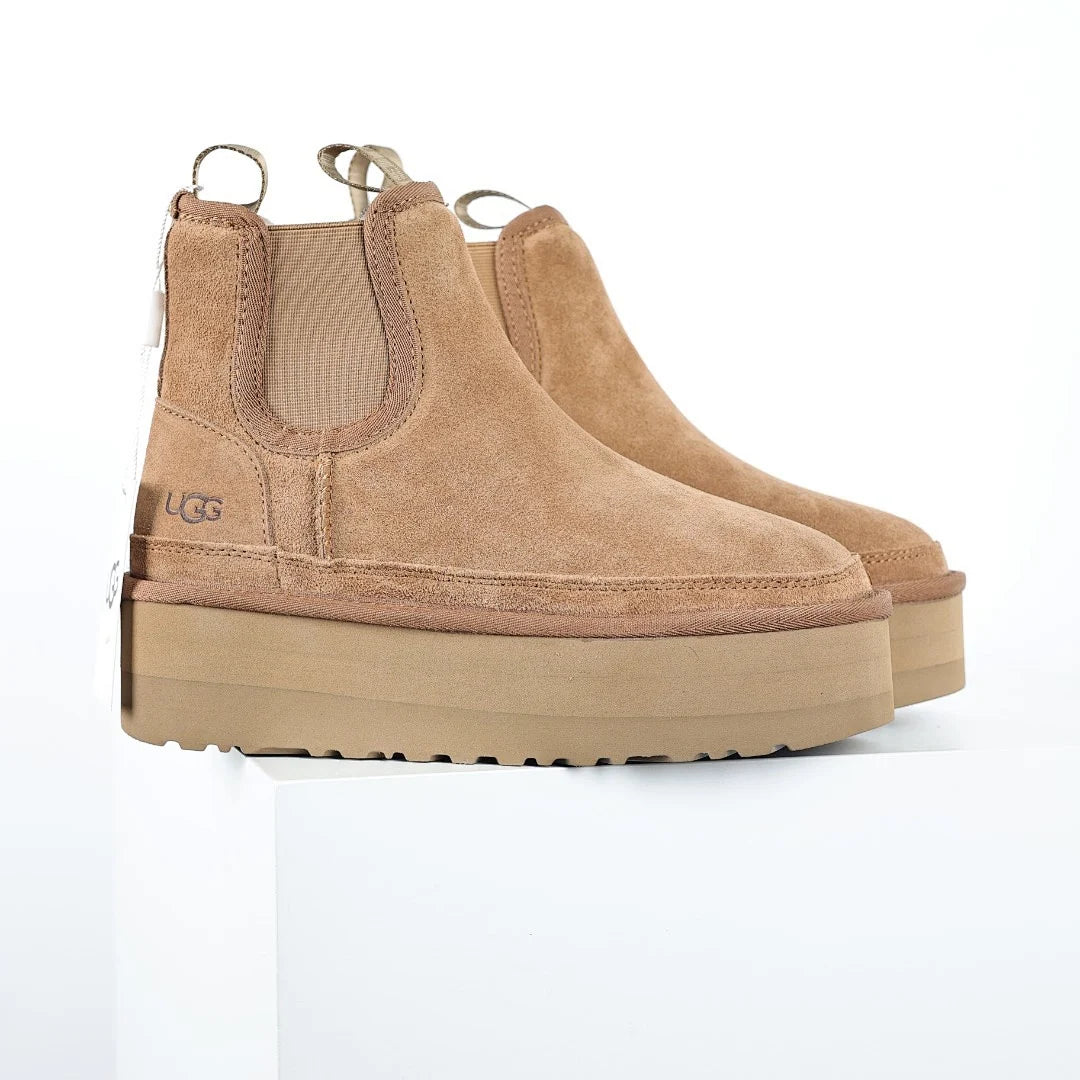 UGG Platform Chelsea Boot – Sand | 5cm Platform Women's Suede Slip-On Boot