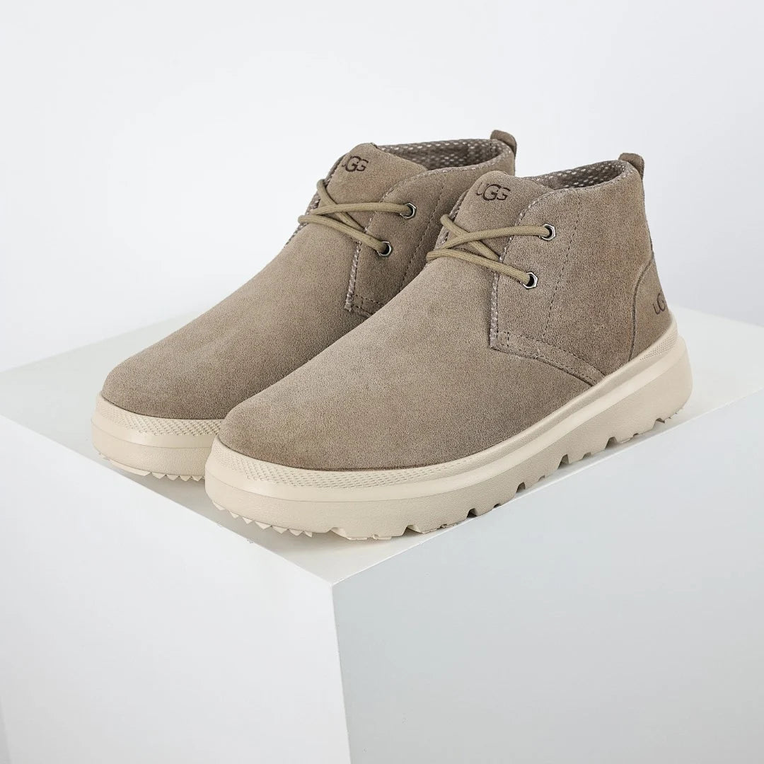 UGG Burleigh Chukka Boot – Sand | Lace-Up Men's Suede Ankle Boot with Chunky Sole
