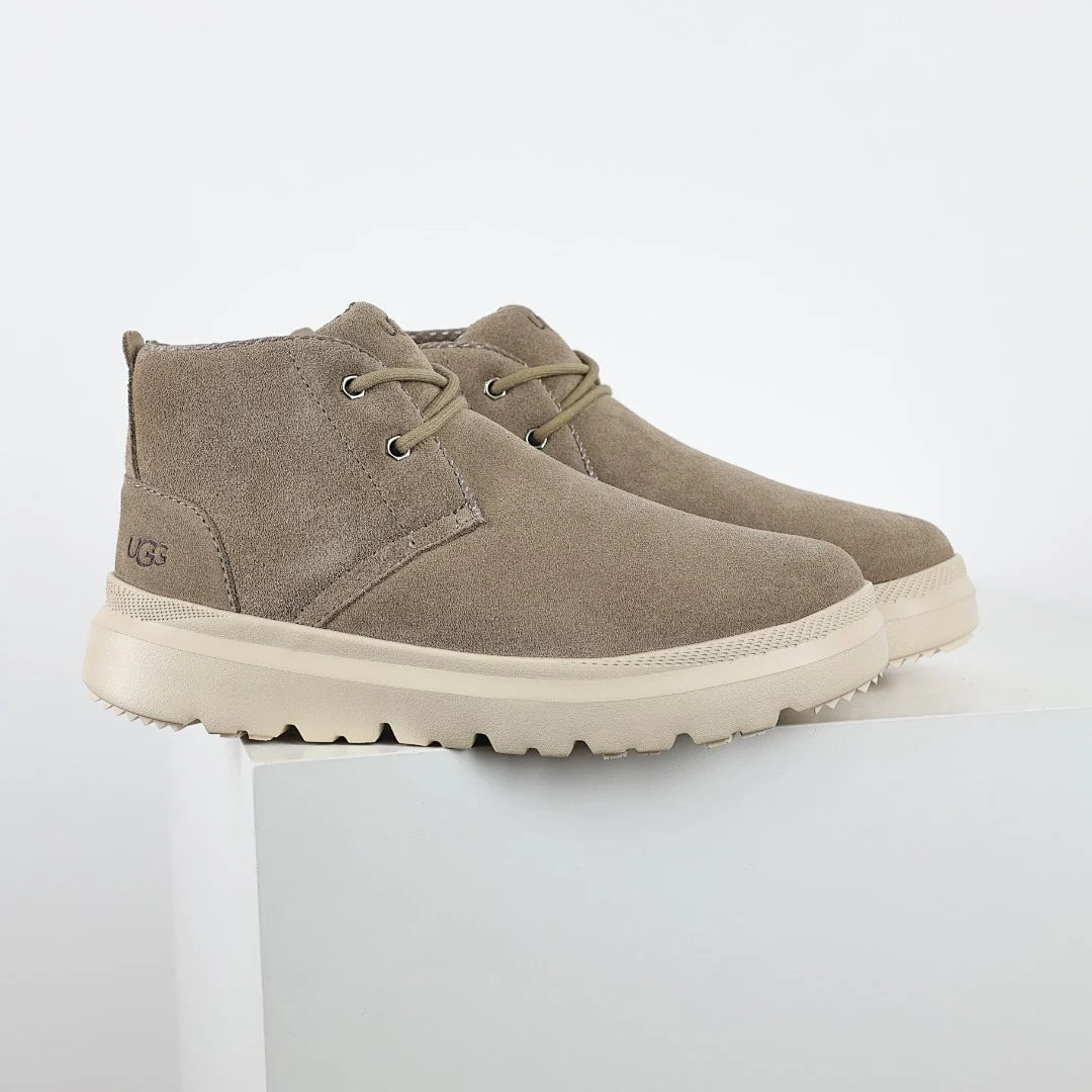UGG Burleigh Chukka Boot – Sand | Lace-Up Men's Suede Ankle Boot with Chunky Sole