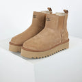 UGG Neumel Platform Chelsea Boot – Chestnut | 3cm Sawtooth Platform Women's Ankle Boot