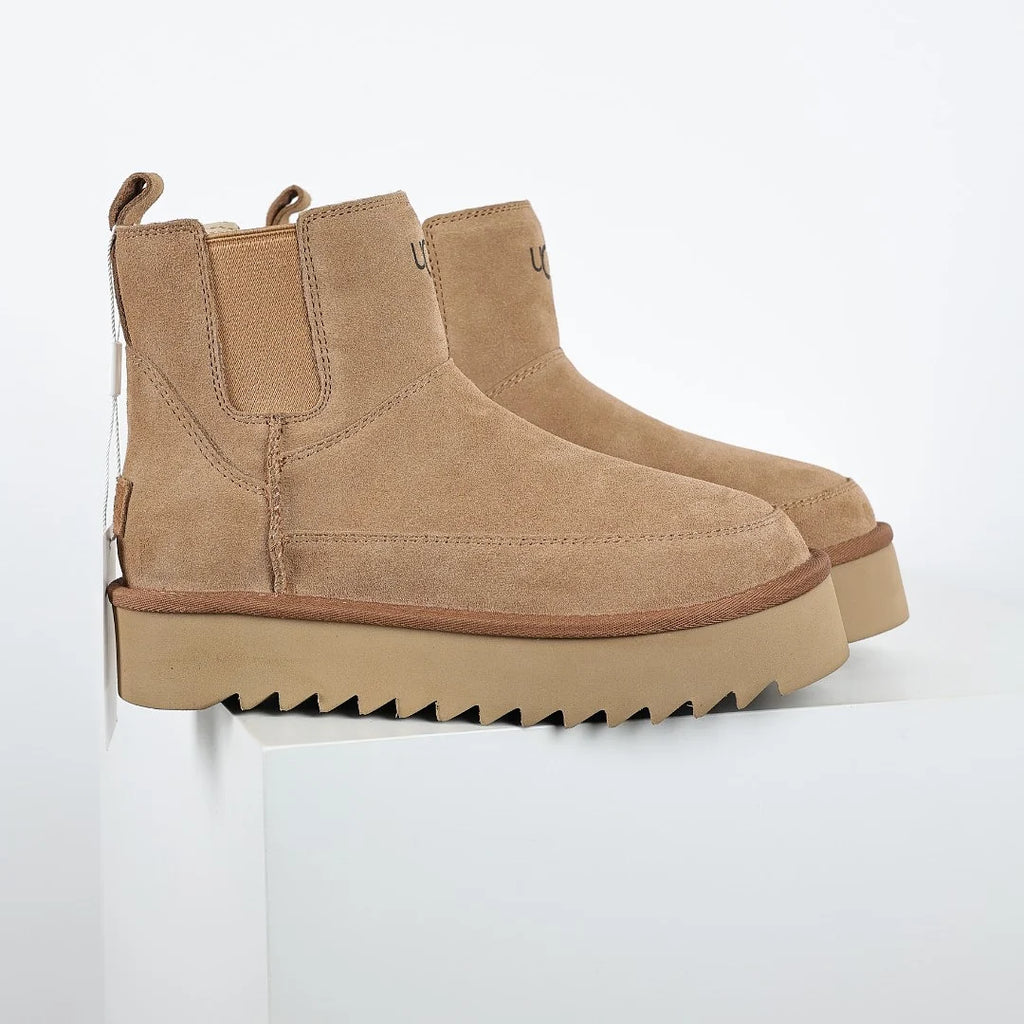 UGG Neumel Platform Chelsea Boot – Chestnut | 3cm Sawtooth Platform Women's Ankle Boot