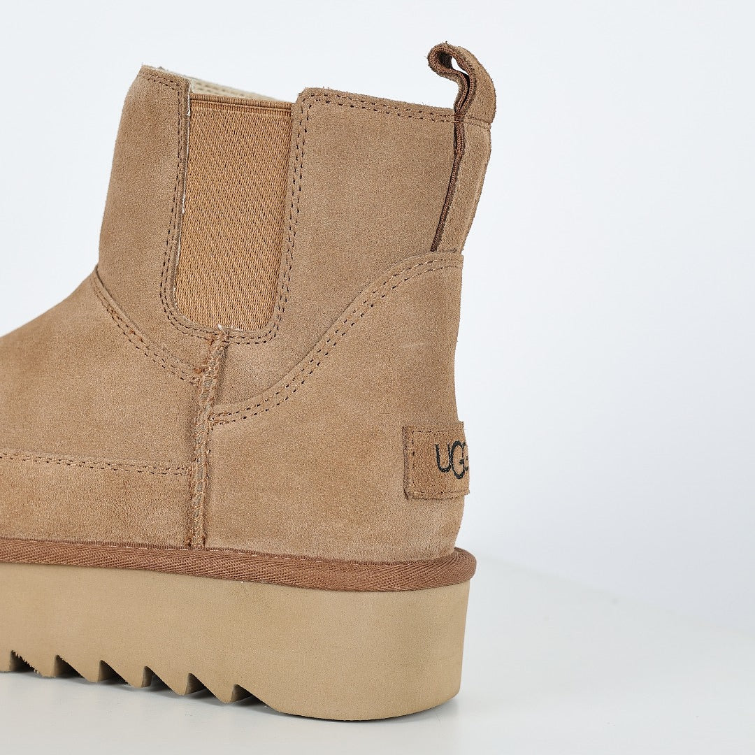 UGG Neumel Platform Chelsea Boot – Chestnut | 3cm Sawtooth Platform Women's Ankle Boot