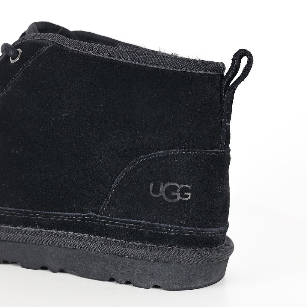 UGG Neumel Chukka Boot – Black | Warm-Lined Unisex Lace-Up Suede Boot