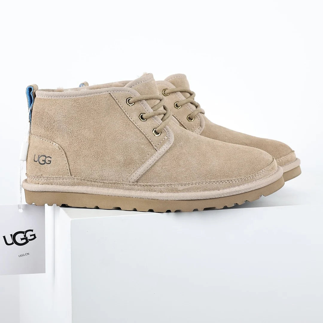 UGG Neumel Chukka Boot – Sand | Warm-Lined Unisex Lace-Up Suede Boot