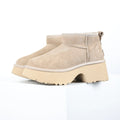 UGG Classic Mini Platform Boot – Sand | 5cm Chunky Lug Sole Women's Warm-Lined Winter Boot