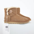 UGG Bailey Button Mini Boot – Chestnut | Shearling-Lined Women's Ankle Boot