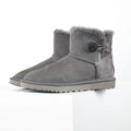 UGG Bailey Button Mini Boot – Grey | Shearling-Lined Women's Ankle Boot