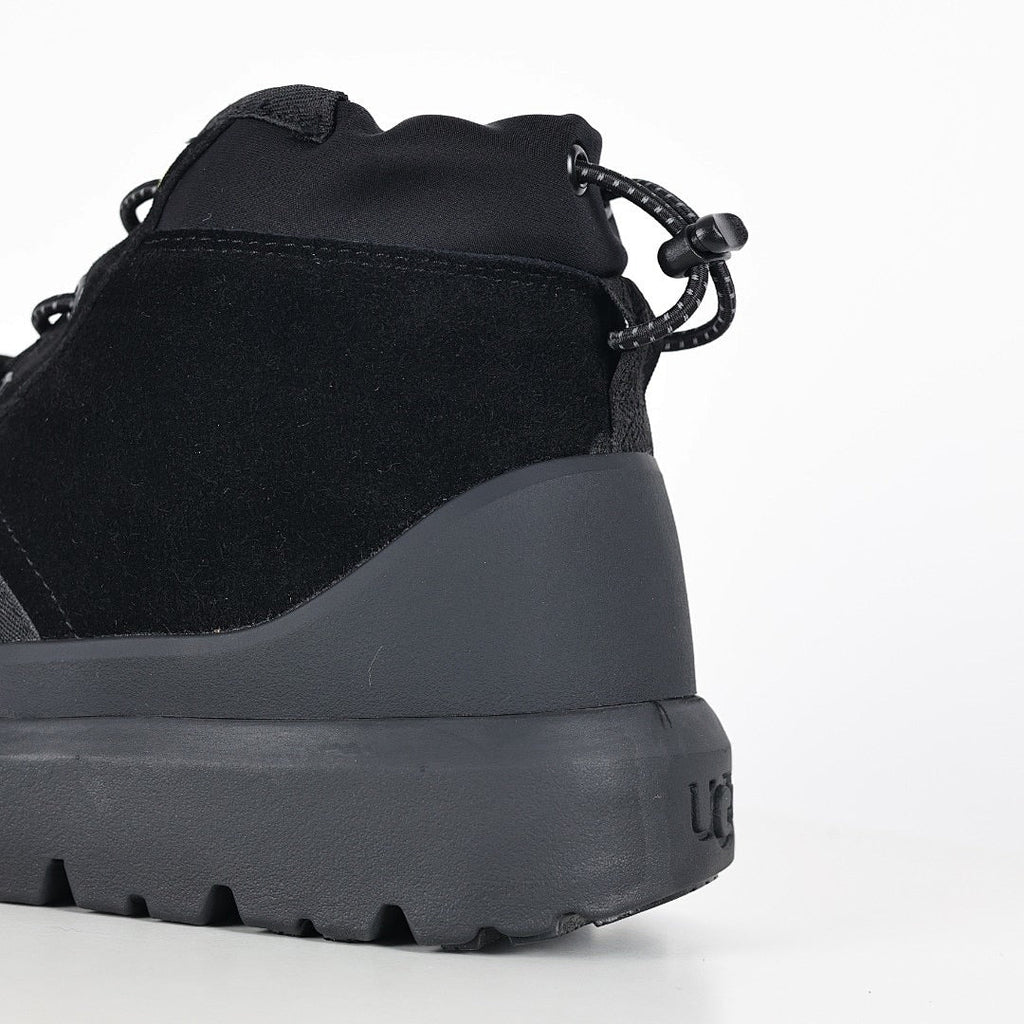 UGG Neumel Weather Hybrid Boot – Black | Neon Yellow Aglet Lace-Up All-Terrain Unisex Chukka