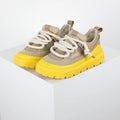 UGG Lowmel Sneaker – Taupe & Neon Yellow | Men's Chunky Platform Lace-Up Sneaker