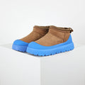 UGG Platform Snow Boot – Chestnut & Blue | 4cm Platform Unisex Warm-Lined Winter Boot