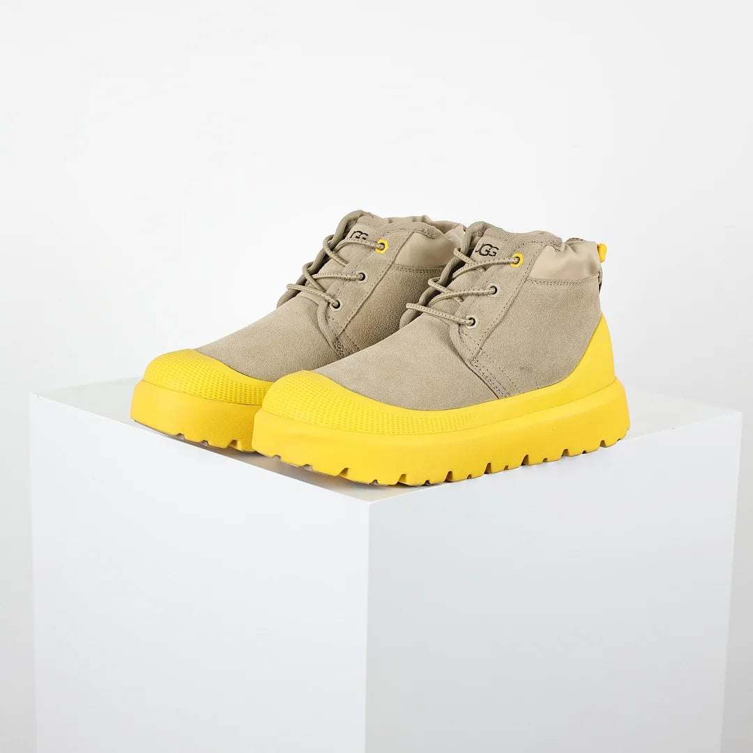 UGG Men's Lace-Up Chukka Boot with Yellow Sole