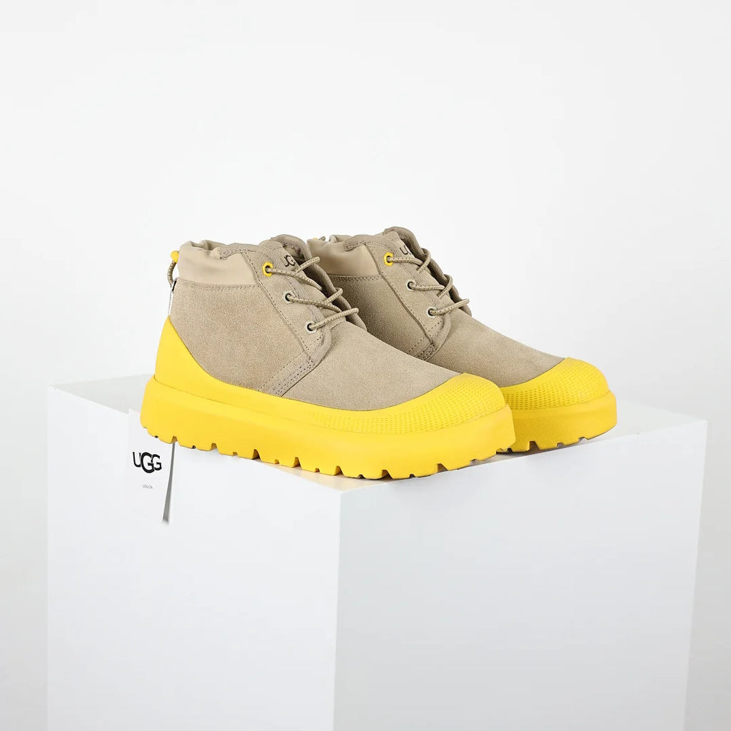 UGG Men's Lace-Up Chukka Boot with Yellow Sole