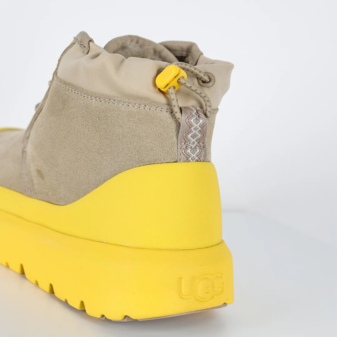 UGG Men's Lace-Up Chukka Boot with Yellow Sole