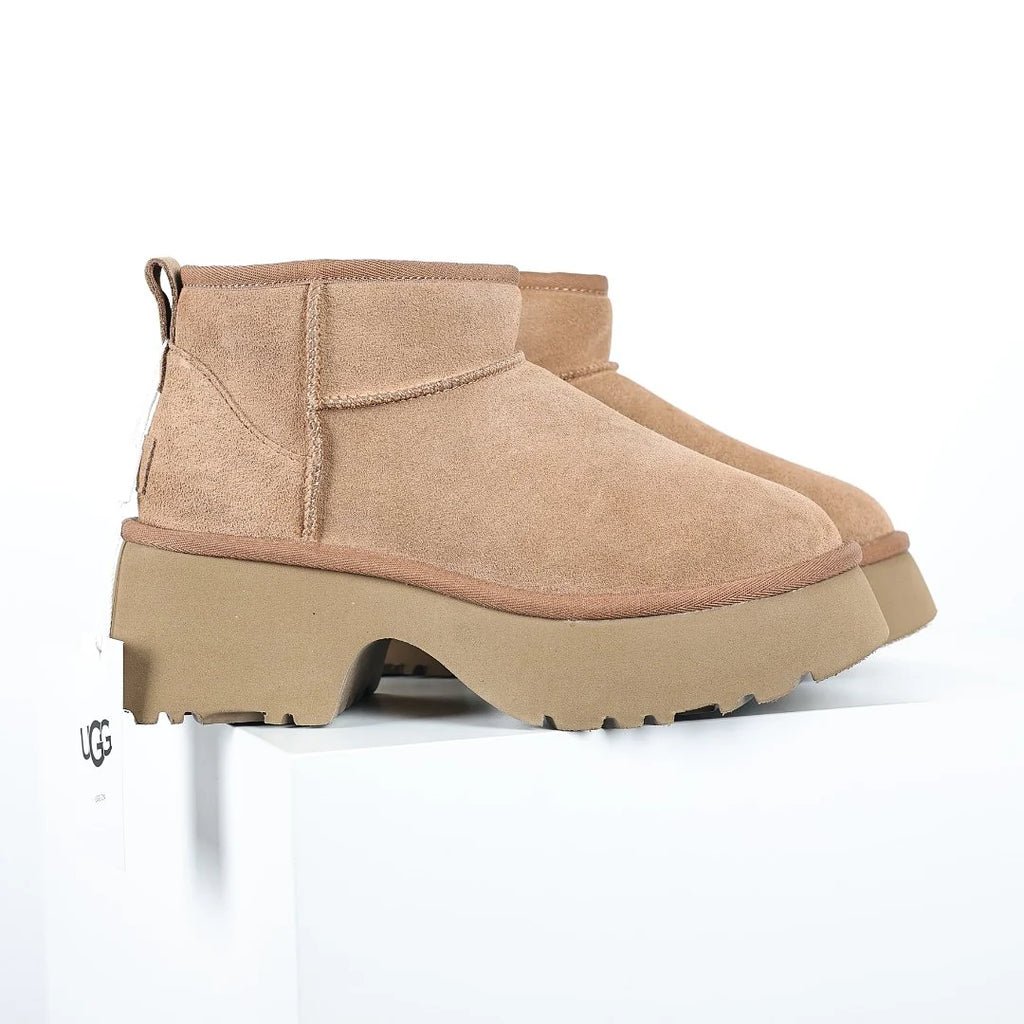 UGG Classic Ultra Mini Platform Boot – Sand | 5cm Chunky Sole Women's Winter Boot