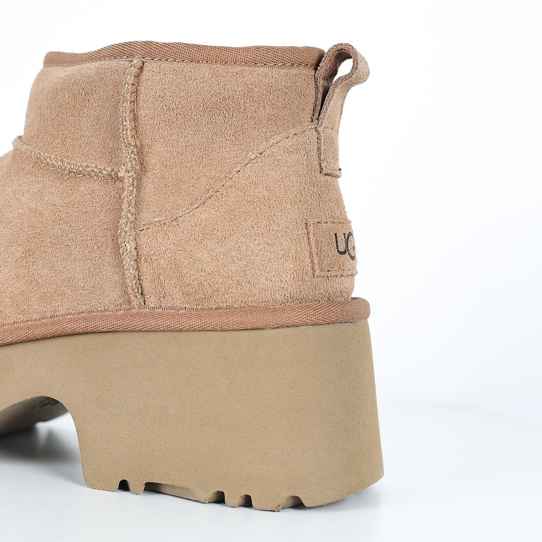 UGG Classic Ultra Mini Platform Boot – Sand | 5cm Sawtooth Platform Women's Ankle Boot