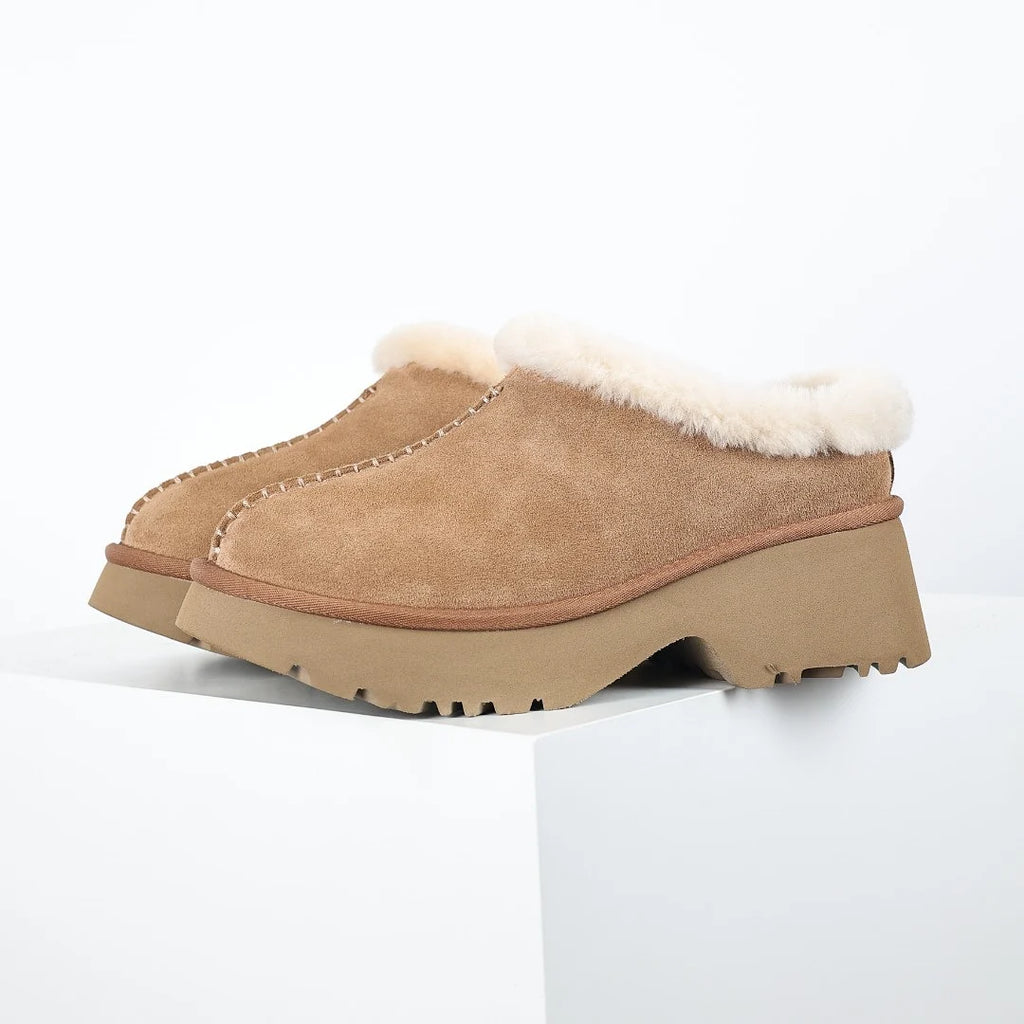 UGG Women's Sheepskin Platform Clog – Chestnut